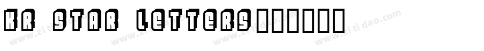KR Star Letters字体转换
